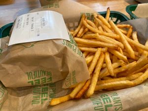 Burger & Fries at elephant+vine in Chicago