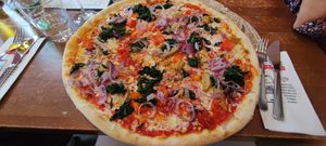 Vegane Pizza at L'Osteria Rostock in Rostock