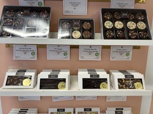 Vegan items labeled   at Top This Chocolate in Ventura