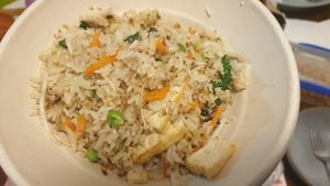 Vegan fried rice - serving is small at Nature's Wok - Cloud Kitchen in Bendigo