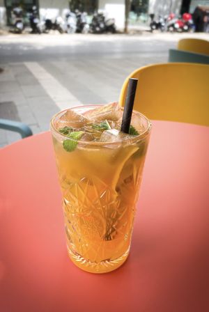 Homemade cold brew with earl grey tea   at Umai Café  in Mallorca