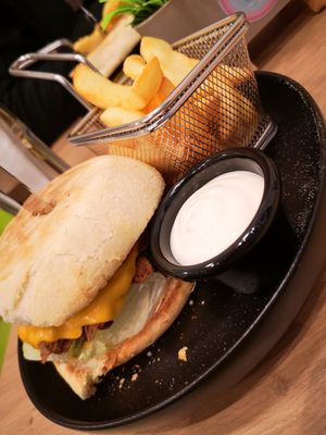 Veganer pulled beef burger 🍔 at Pans Kitchen in Hildesheim