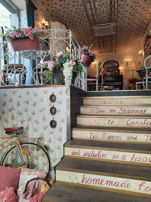 Entrance at Carolinas Petit Cafe & Tearoom in Sliema