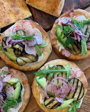 Home made bread , fresh veggies, tasty food 😍 #Veganuary at Cristina's kitchen in Mechelen