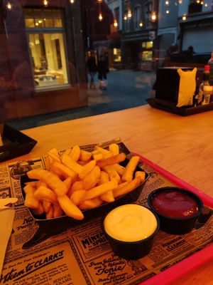 Fries at FritBar in Bruges