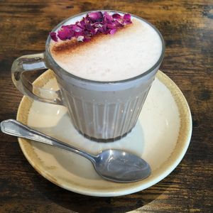 Chai latte oat milk   at The Chakra Lounge in Bakewell