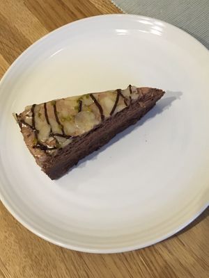 Chocolate almond torte (vegan)  at The Chakra Lounge in Bakewell