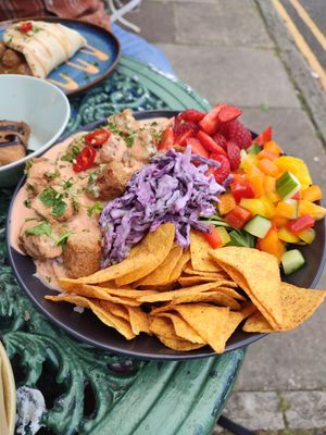 Vegan bowl at The Chakra Lounge in Bakewell