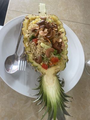 Khao Pad Sapparot / pineapple fried rice   at Hom Mali Thai Food & Noodle in Ao Nang