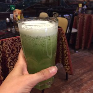 Pineapple mint juice   at Bridges Organic Health Restaurant in Nairobi