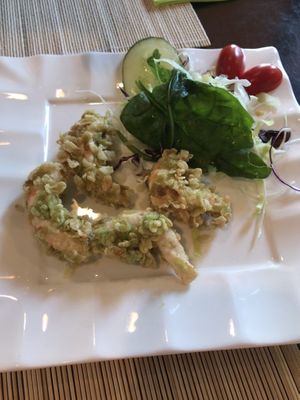 Vegan shrimps  at Samadhi in Berlin