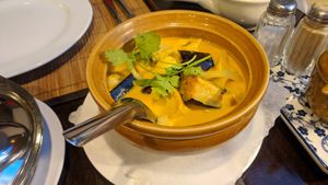 aubergine tofu in coconut sauce at Samadhi in Berlin