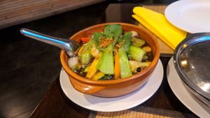 glass noodles and veggies and tofu at Samadhi in Berlin