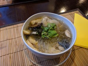 awesome soup with glass noodles at Samadhi in Berlin