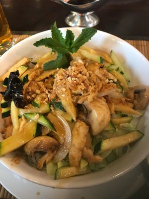 Rice noodle bowl of goodness! at Samadhi in Berlin