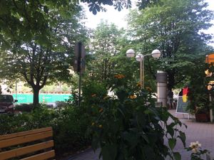 Lovely outdoor seating :) at Samadhi in Berlin