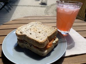 And this was my today’s sandwich pick ‘salmish’ accompanied with their homemade ‘intense limo’. Very refreshing!  at Intense Coffee in Luxembourg City