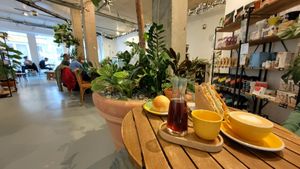 Interior at Intense Coffee in Luxembourg City