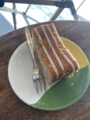 Lemon cake, gâteux de citron   at Intense Coffee in Luxembourg City