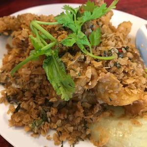 It's a must to order!!! Oyster mushrooms:))) at Fulin Xuan Vegetarian 福临轩 in Johor Bahru