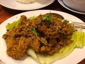 Fried mushrooms at Fulin Xuan Vegetarian 福临轩 in Johor Bahru