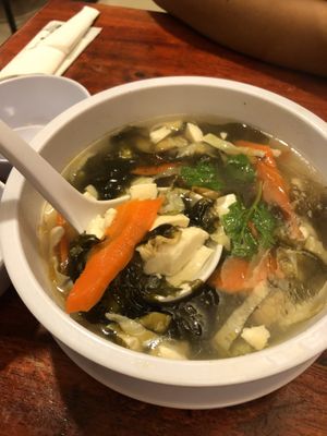Tofu seaweed soup  at Fulin Xuan Vegetarian 福临轩 in Johor Bahru