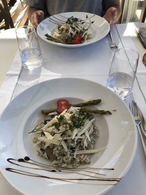 Mushroom risotto   at Pousadela Restaurant in Braga