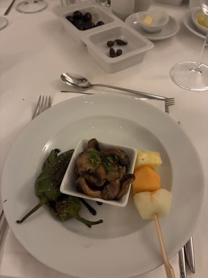 Prato de entradas  at Pousadela Restaurant in Braga