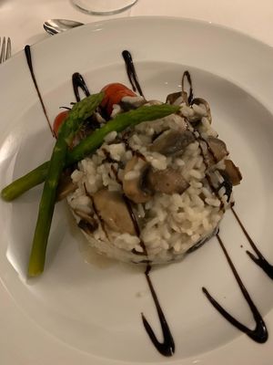 Mushroom risotto   at Pousadela Restaurant in Braga