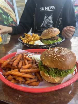 Big Mamma with sweet potatoes  at Burger Brothers Berlin in Berlin