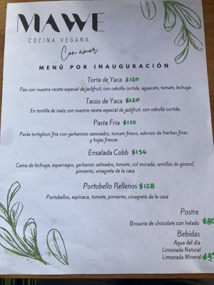   at MAWE Cocina Vegana in Mazatlan