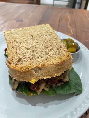 Dried Tomato Sandwich at MAWE Cocina Vegana in Mazatlan