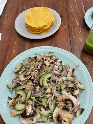 Aguachile at MAWE Cocina Vegana in Mazatlan