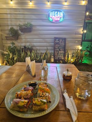 V at MAWE Cocina Vegana in Mazatlan