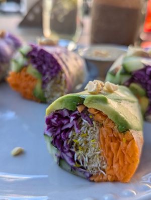 Close up at MAWE Cocina Vegana in Mazatlan