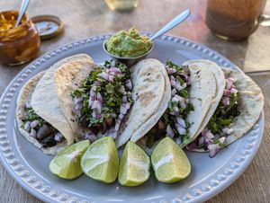 Mawe tacos at MAWE Cocina Vegana in Mazatlan
