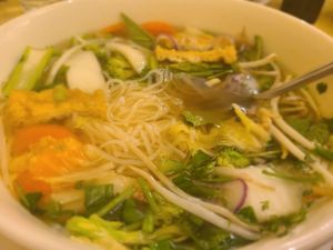 Vegetarian Pho at Van's Cafe in Reading