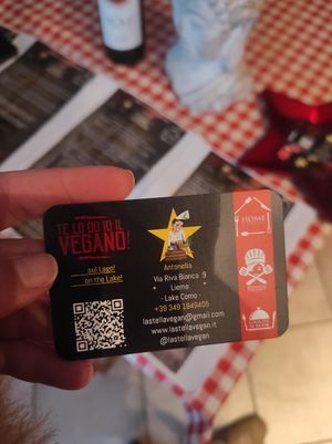 Antonella at Te lo do io il Vegano / La Stella Vegan in Lierna