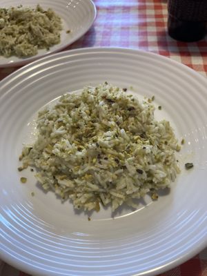 Rice with pistachios  at Te lo do io il Vegano / La Stella Vegan in Lierna