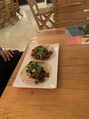 Size is way smaller than what they look  at Te Quiero Verde in Puerto Vallarta