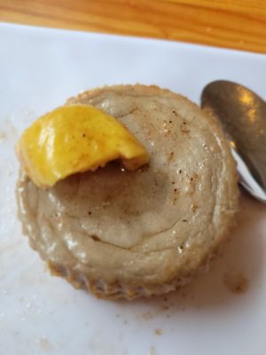 Cheesecake with guava at Te Quiero Verde in Puerto Vallarta