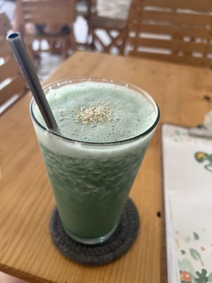 Celery smoothie   at Te Quiero Verde in Puerto Vallarta