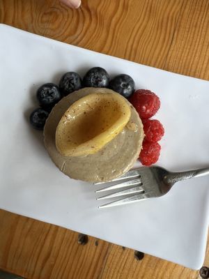 Guava cheesecake   at Te Quiero Verde in Puerto Vallarta