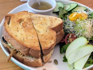 Steak and cheese sandwich at Te Quiero Verde in Puerto Vallarta
