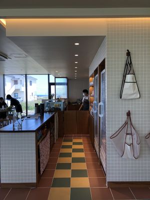 Counter + food at Five Seventh - 칠분의 오  in Jeju