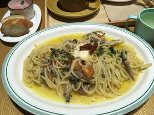 Vegan butter pasta  at Five Seventh - 칠분의 오  in Jeju