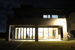 Outside at night  at Five Seventh - 칠분의 오  in Jeju