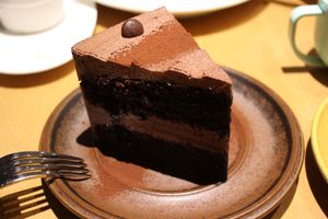 Matilda chocolate cake  at Five Seventh - 칠분의 오  in Jeju
