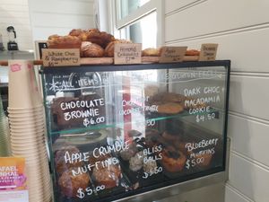 Sweets display cabinet at For Change in Middle Park