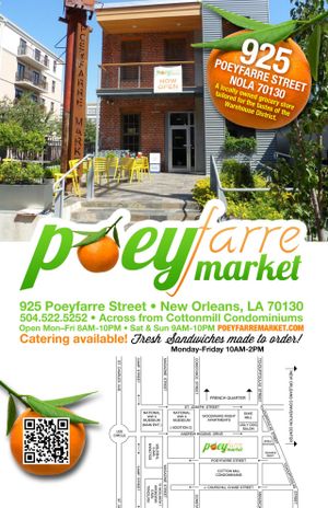 Map
 at Poeyfarre Market in New Orleans